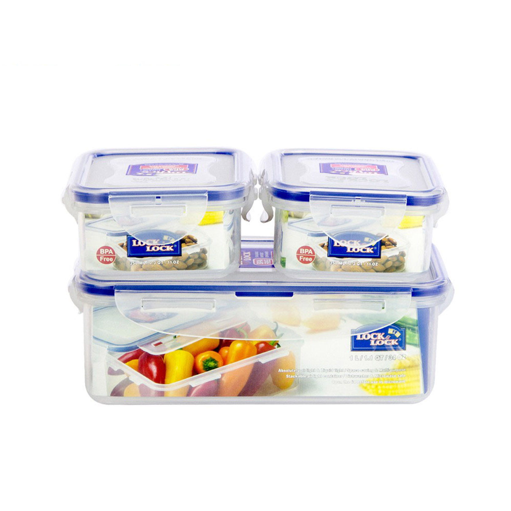 Bộ Hộp Nhựa Gift Set LocknLock 3 Món - HPL817R03, , large image number 1